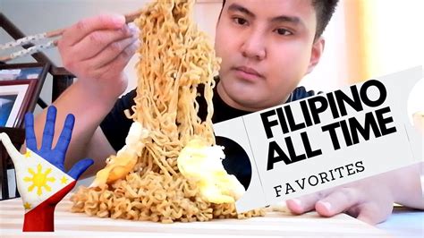 The All Time Filipino Favorite Pansit Canton Hot Spicy Mukbang Youtube