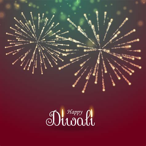 Festival Of Lights Happy Diwali Greeting With Fireworks Download Free