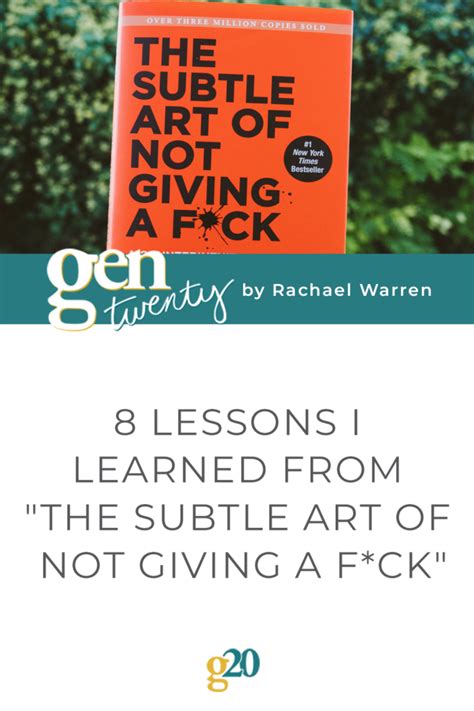 Lessons I Learned From The Subtle Art Of Not Giving A Fck Gentwenty