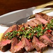 Grilled Flat Iron Steak with Chimichurri Sauce - Nunc Est Coquendum