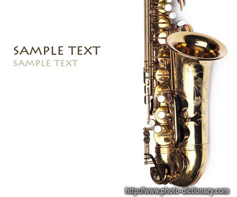 Bass drum is eight letters long, as are angklung, hand bell, keyboard, and triangle. saxophone - photo/picture definition at Photo Dictionary - saxophone word and phrase defined by ...