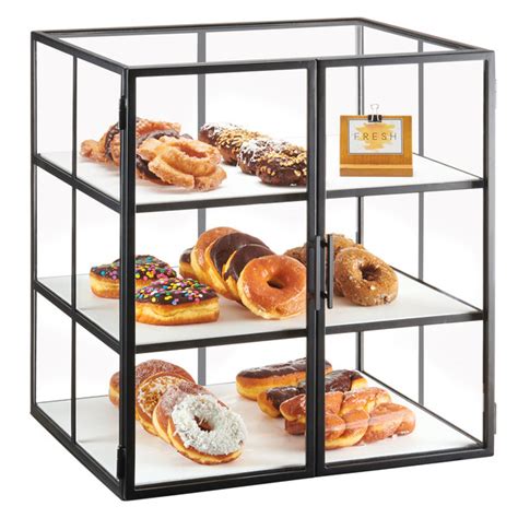 Cal Mil 3610 Tier Vintage Bakery Display Case With Wood Base 21 X 17 X