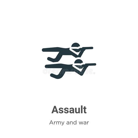 Assault Icon In Filled Thin Line Outline And Stroke Style Vector