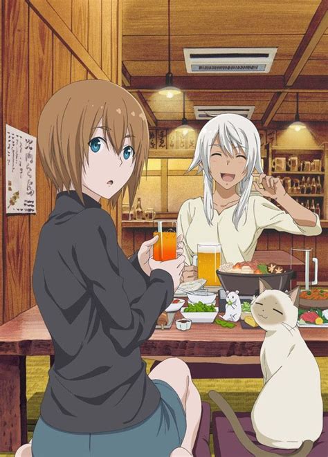 Akane And Pretty Inukai Go Out Drinking In Flying Witch Cover And