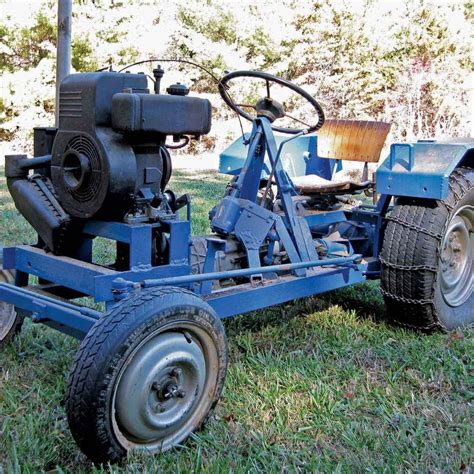 Reader Project Garden Tractor Built With Junkyard Car Parts Tractor