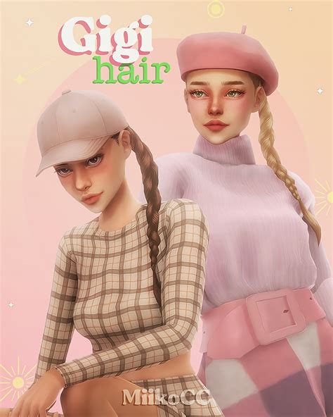 Gigi Hair By Miiko The Sims 4 Download Simsdomination Sims 4 Mac