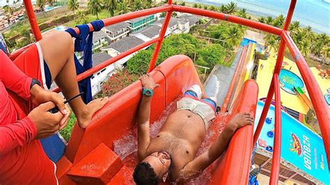 Waterslides At Veneza Water Park In Brazil Youtube