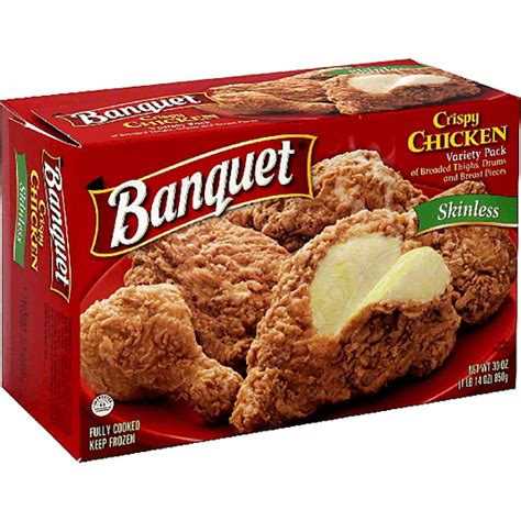 Banquet Crispy Chicken Skinless Variety Frozen Foods Superlo Foods