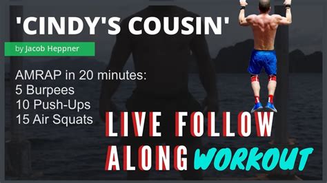 20 Minute Cindys Cousin Bodyweight Workout No Equipment Youtube