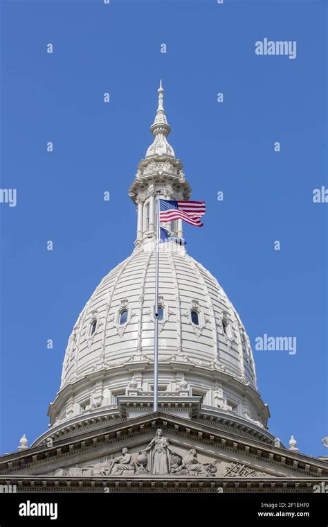 Michigan State Capitol Stock Photo Alamy