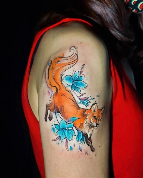 Nine Tailed Fox Tattoo In 2021 Fox Tattoo Tattoos Nine Tailed Fox