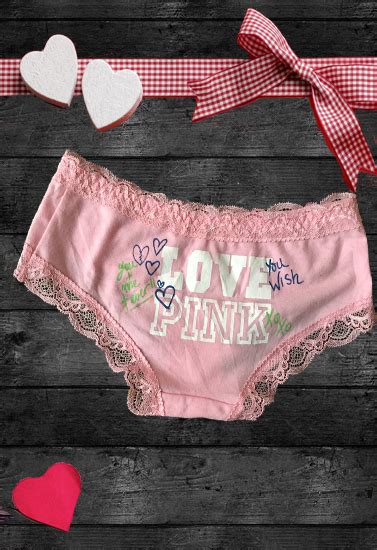 Victoria S Secret Love Pink Printed Luxurious Panty