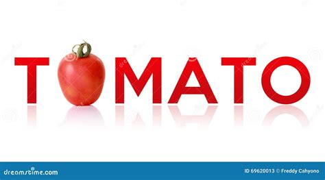 Tomato Typography Design Stock Image Image Of Font 69620013
