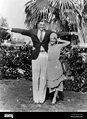 Johnny Weissmuller, left, and his second wife, actress Bobbe Arnst ...