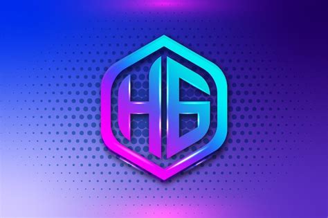 Premium Vector Letter H G Gaming Logo