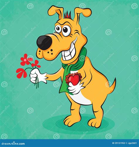 Cartoon Dog In Love Stock Photography Image 29131952
