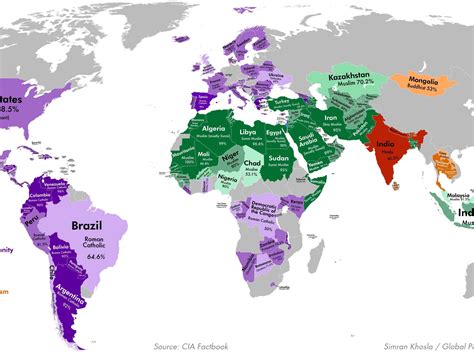 World Religions Map Worksheet