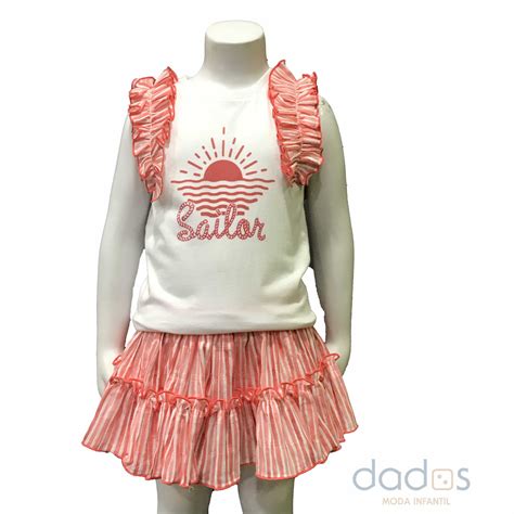 Lolittos Colección Sailor Camiseta Con Cubre Falda Dados