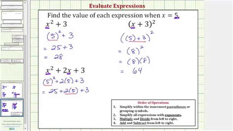 Simple and best practice solution for 4x=3x+5 equation. Ex: Substitute and Evaluate Expressions x^2+3, (x+3)^2, x ...