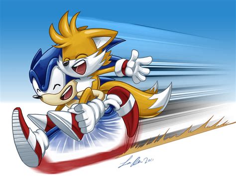 Sonic And Tails By Supacrikeydave On Deviantart