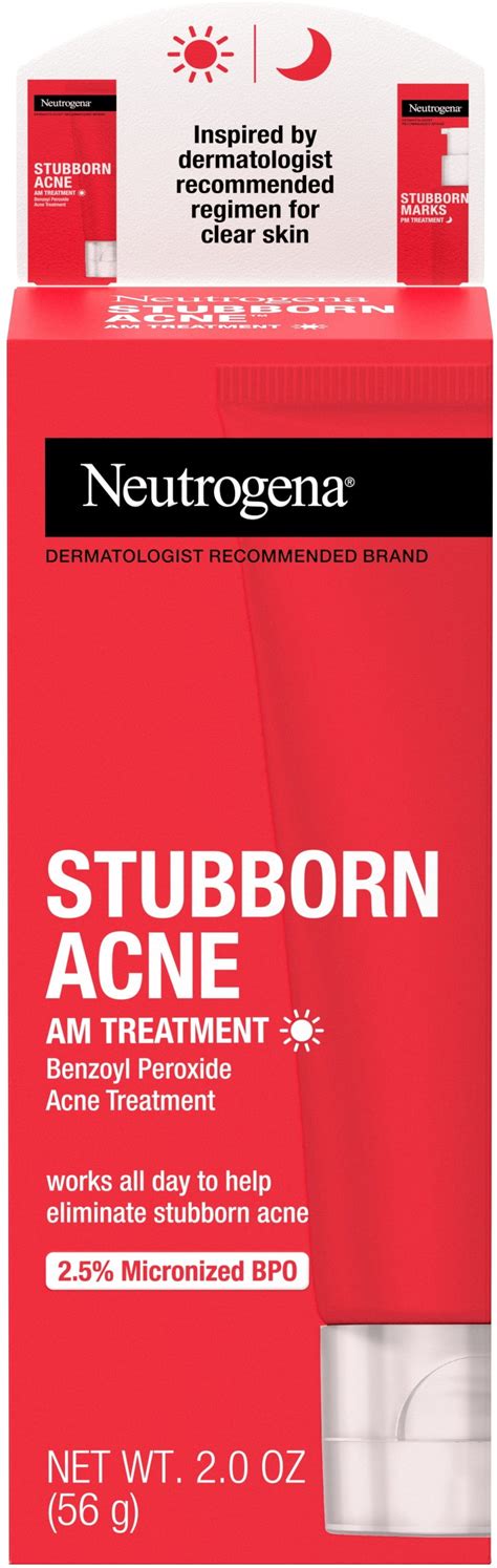 Neutrogena Stubborn Acne Am Face Treatment With 25 Micronized Benzoyl
