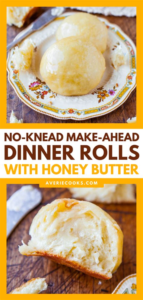 easiest no knead dinner rolls make ahead option averie cooks