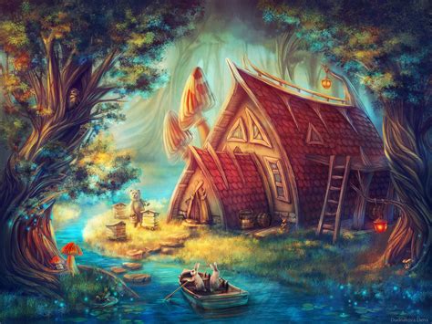 Fantasy Fairy Tale Hd Wallpaper Background Image 3000x2250