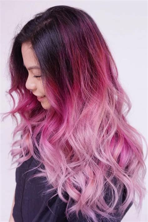 Pastel Purple And Pink Ombre Hair