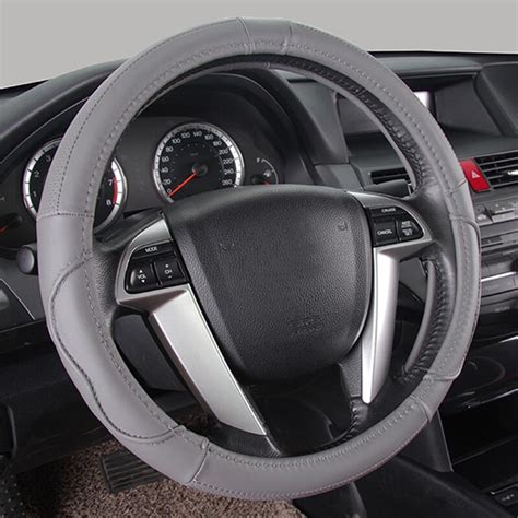 38cm Leather Steering Wheel Cover For Hyundai Ix35 Tucson Elantra New