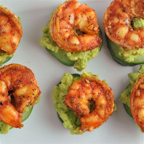 This is one of the easiest appetizer recipes ever and always gets raves whenever i make it for parties. Avocado Cucumber Shrimp Appetizer - Prevention RD