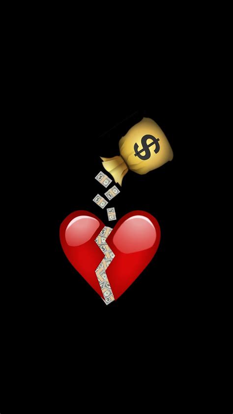 Depending on context, broken heart emoji can have romantic connotations or not. Put a band-aid on a broken heart | Emoji wallpaper, Iphone ...
