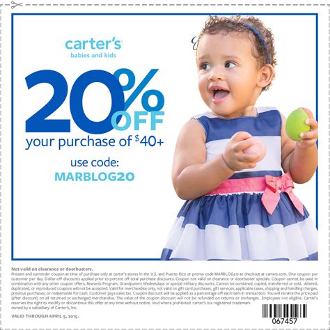 Shop At Carters For Adorable Spring Clothing 20 Off Carters Coupon