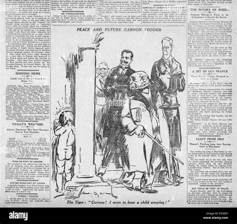 Mai 1919 Daily Herald Caricature De Will Dyson Paix Et Lavenir à