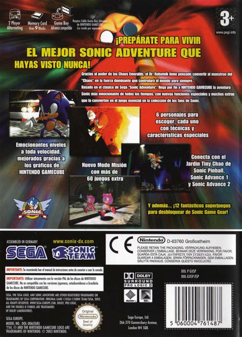 Sonic Adventure Dx Directors Cut Images Launchbox Games Database