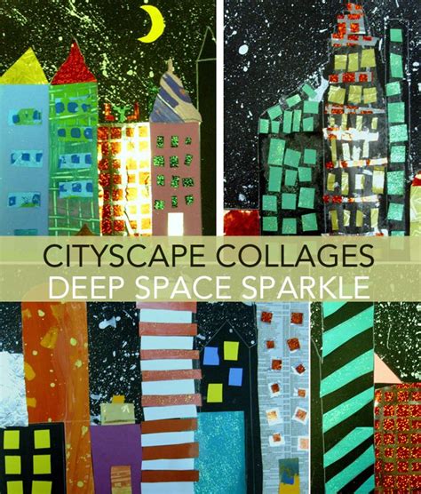 Van Gogh Inspired City At Night Art Project Deep Space Sparkle Kids