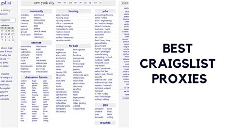 5 Best Craigslist Proxies for Posting in August (2024)