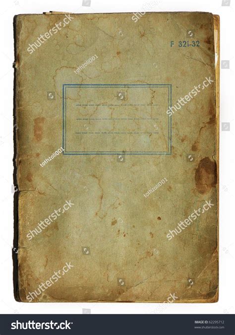 Old School Exercise Book Cover Stock Photo 62295712