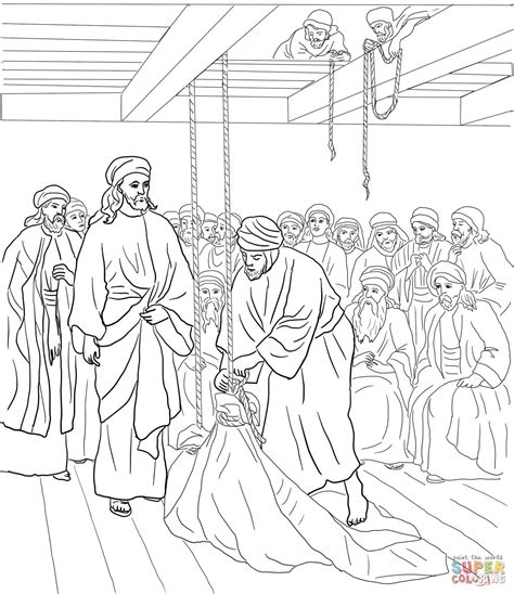 Jesus Heals A Man By The Pool Coloring Page Coloring Home