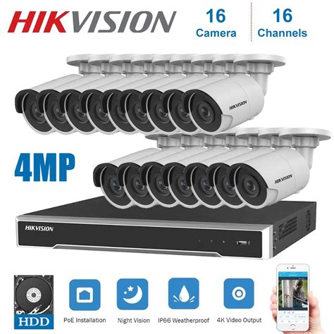 HIGH QUALITY Hikvision 4K Network 16 Channels Poe NVR Video