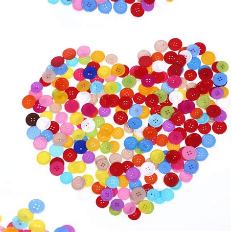 Buy 100pcs Lot Children Colourful Resin Buttons