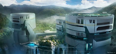 Research Facility Jose Borges Sci Fi City Sci Fi Environment Sci