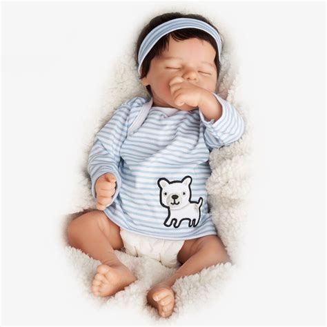 boneca bebê reborn dormindo corpo de silicone menino boneca reborn original silicone