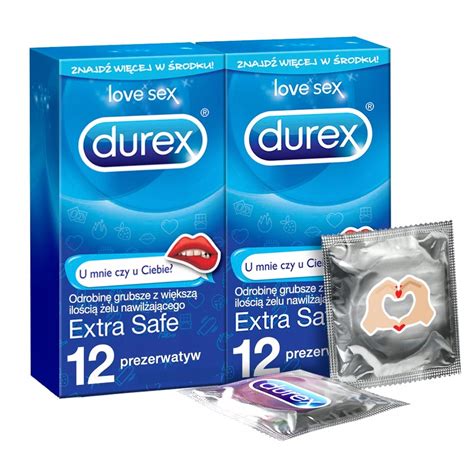 Durex Prezerwatywy Extra Safe 24 Szt Emoji Zestaw 8875567243 Allegropl