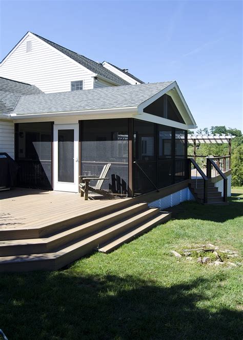 Custom Timbertech Deckscreened Porch West Chester Pa 1000 Sq Ft