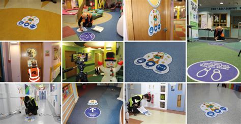 Social Distancing Floor Graphics For Burtonderby Hospital Hardy Signs