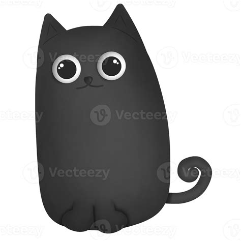 Black Cat Cartoon Drawing 28211014 Png