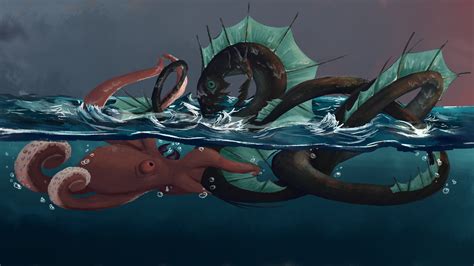 Kalia Hameiri Portfolio Kraken Vs Leviathan Mural