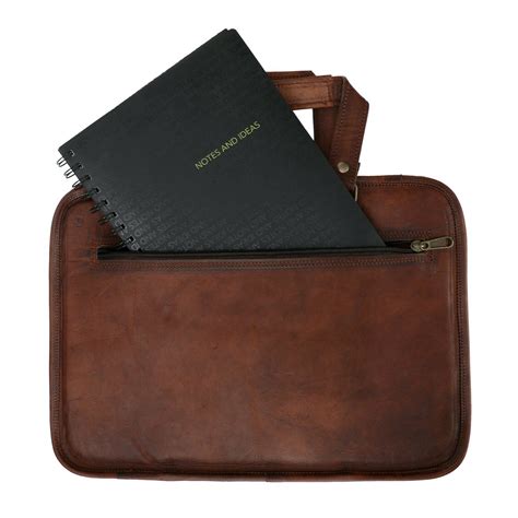 Leather Laptop Sleeve 13 133 135″ Macbook Laptop Case With Handles
