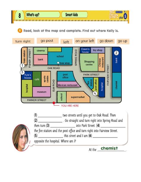 Giving Directions Online Worksheet For 5th