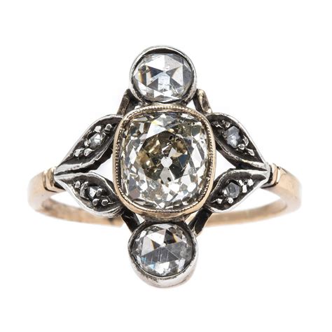 Art Nouveau Engagement Ring With Extremely Unique Design